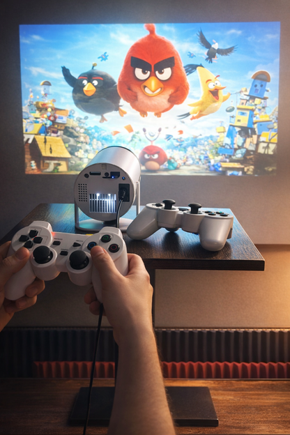 PROJEXA™ 2-in-1 Cinema & Retro Gaming Projector