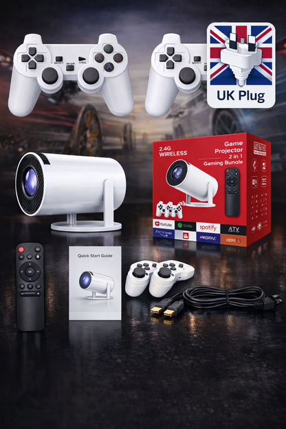 PROJEXA™ 2-in-1 Cinema & Retro Gaming Projector