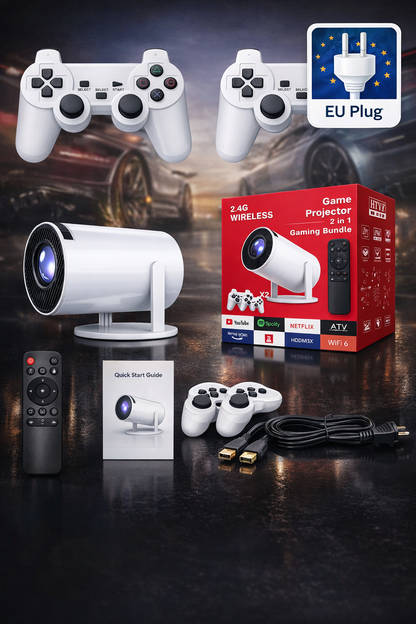 PROJEXA™ 2-in-1 Cinema & Retro Gaming Projector