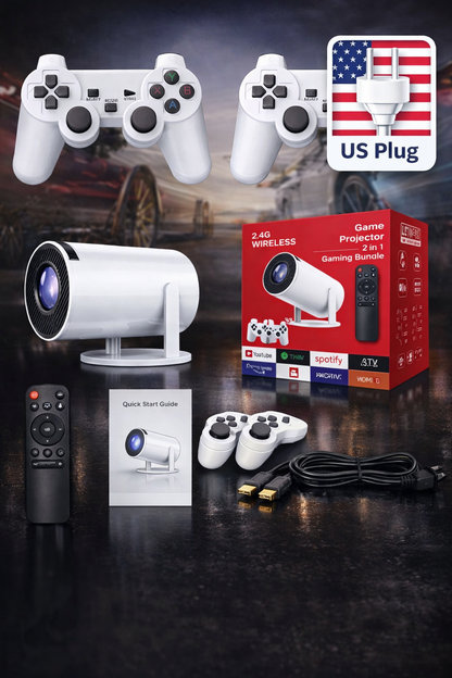 PROJEXA™ 2-in-1 Cinema & Retro Gaming Projector